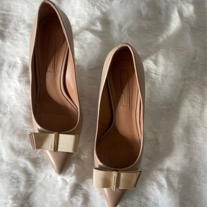 Hugo Boss nude shoes.